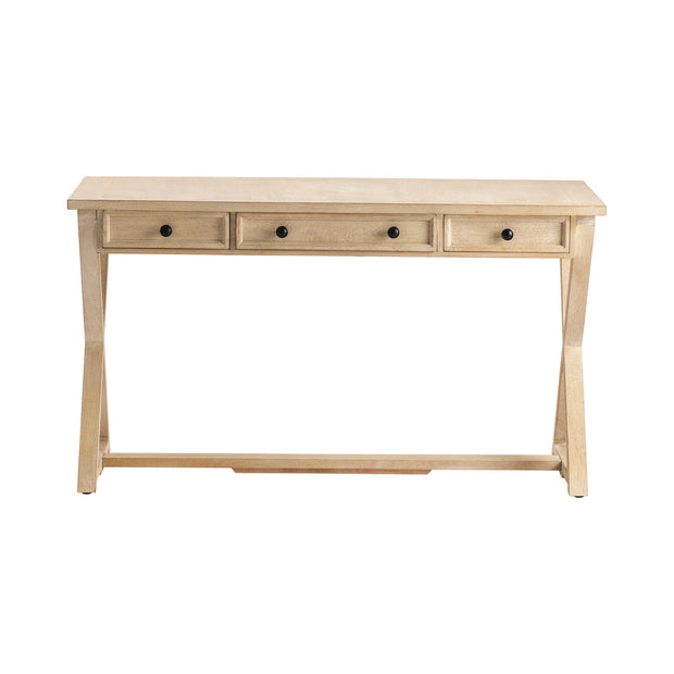Crestview Collection Brentwood Acacia White Wood Finish Desk