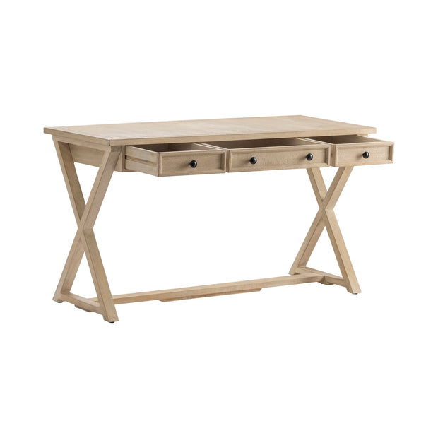 Crestview Collection Brentwood Acacia White Wood Finish Desk