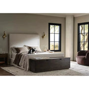 Four Hands Daphne Slipcover Bed ~ Brussels Natural Belgian Linen Slipcovered King Size Bed
