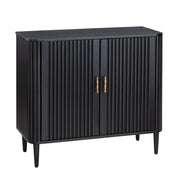 Crestview Collection Camden Black Two Door Cabinet