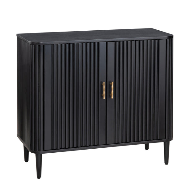 Crestview Collection Camden Black Two Door Cabinet