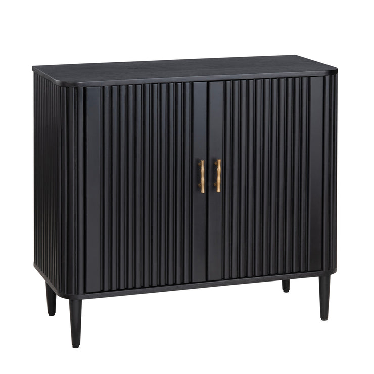 Crestview Collection Camden Black Two Door Cabinet