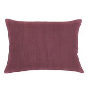 Anaya Home So Soft Linen Maroon Lumbar Pillow 14x20 With Down Insert