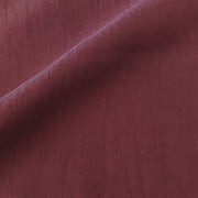 Anaya Home So Soft Linen Maroon Lumbar Pillow 14x40 With Down Insert