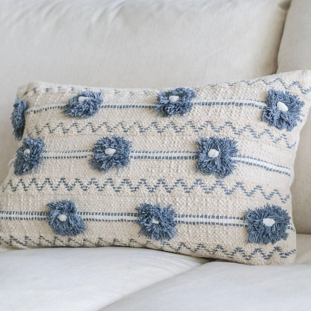 Pom Pom at Home Izzy Hand Woven Pillow with Insert  ~ 14 x 24