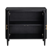 Crestview Collection Camden Black Two Door Cabinet