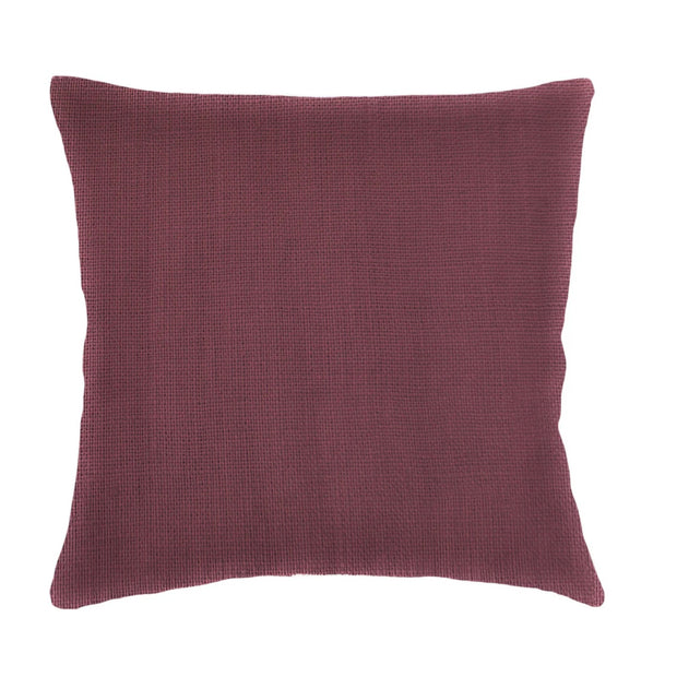 Anaya Home So Soft Linen Maroon Pillow 20x20 With Down Insert