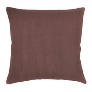 Anaya Home So Soft Linen Chestnut Brown Pillow 20x20 With Down Insert
