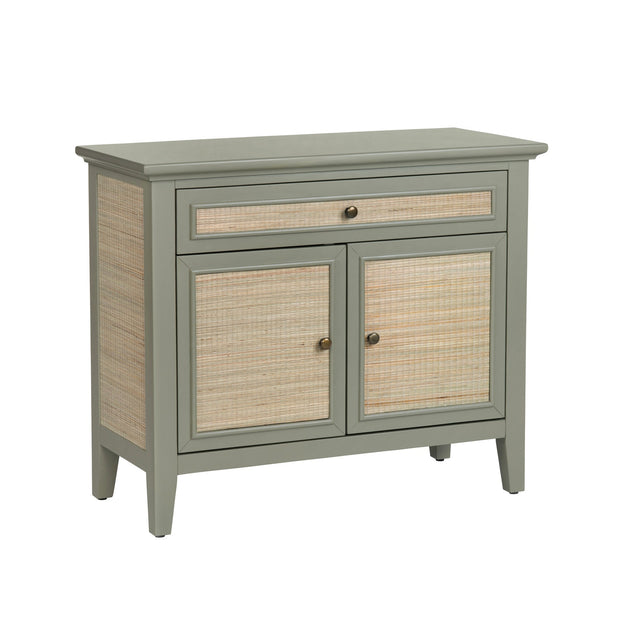 Crestview Collection Solace Light Sage Green Two Door Cabinet