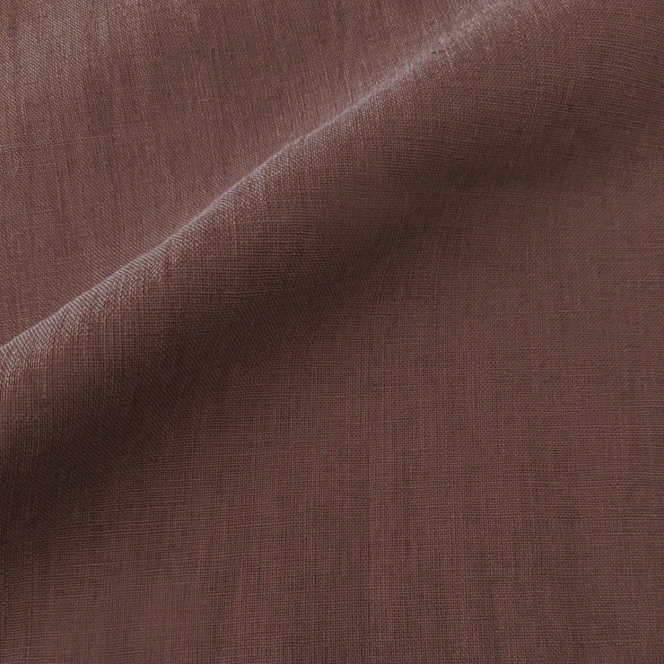 Anaya Home So Soft Linen Chestnut Brown Dutch Euro Pillow 28x36 With Down Insert