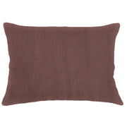 Anaya Home So Soft Linen Chestnut Brown Lumbar Pillow 14x20 With Down Insert