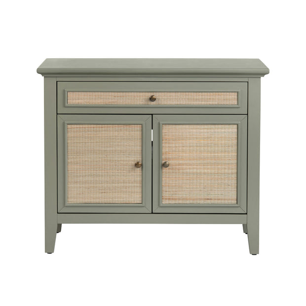 Crestview Collection Solace Light Sage Green Two Door Cabinet