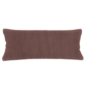 Anaya Home So Soft Linen Chestnut Brown Lumbar Pillow 14x40 With Down Insert