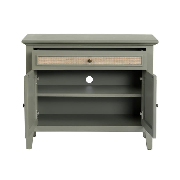 Crestview Collection Solace Light Sage Green Two Door Cabinet