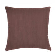 Anaya Home So Soft Linen Chestnut Brown Euro Pillow 26x26 With Down Insert