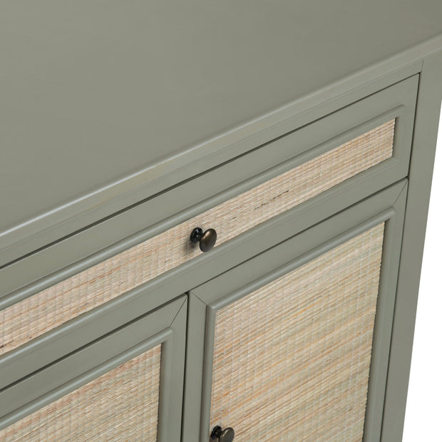Crestview Collection Solace Light Sage Green Two Door Cabinet