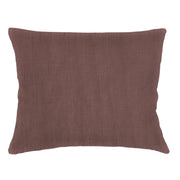 Anaya Home So Soft Linen Chestnut Brown Dutch Euro Pillow 28x36 With Down Insert