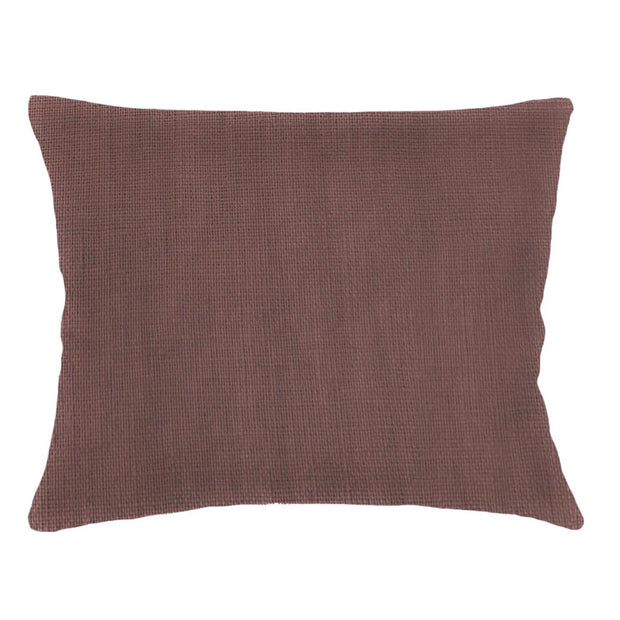 Anaya Home So Soft Linen Chestnut Brown Dutch Euro Pillow 28x36 With Down Insert
