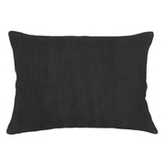 Anaya Home So Soft Linen Black Lumbar Pillow 14x20 With Down Insert