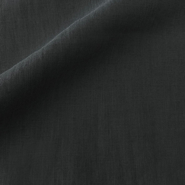 Anaya Home So Soft Linen Black Pillow 20x20 With Down Insert