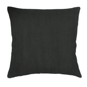 Anaya Home So Soft Linen Black Pillow 20x20 With Down Insert