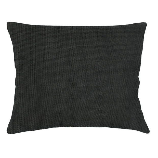 Anaya Home So Soft Linen Black Dutch Euro Pillow 28x36 With Down Insert