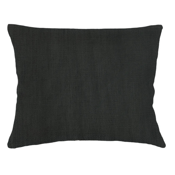 Anaya Home So Soft Linen Black Dutch Euro Pillow 28x36 With Down Insert