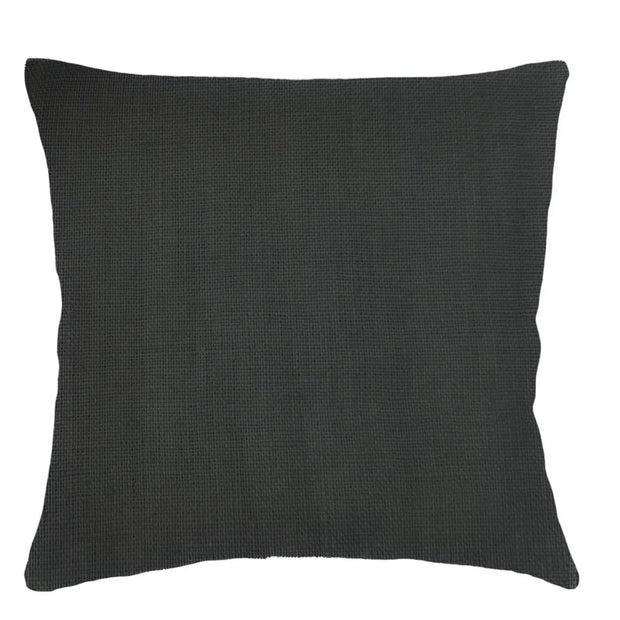 Anaya Home So Soft Linen Black Dutch Euro Pillow 26 x26 With Down Insert