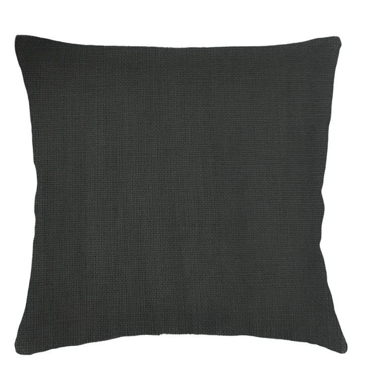 Anaya Home So Soft Linen Black Dutch Euro Pillow 26 x26 With Down Insert