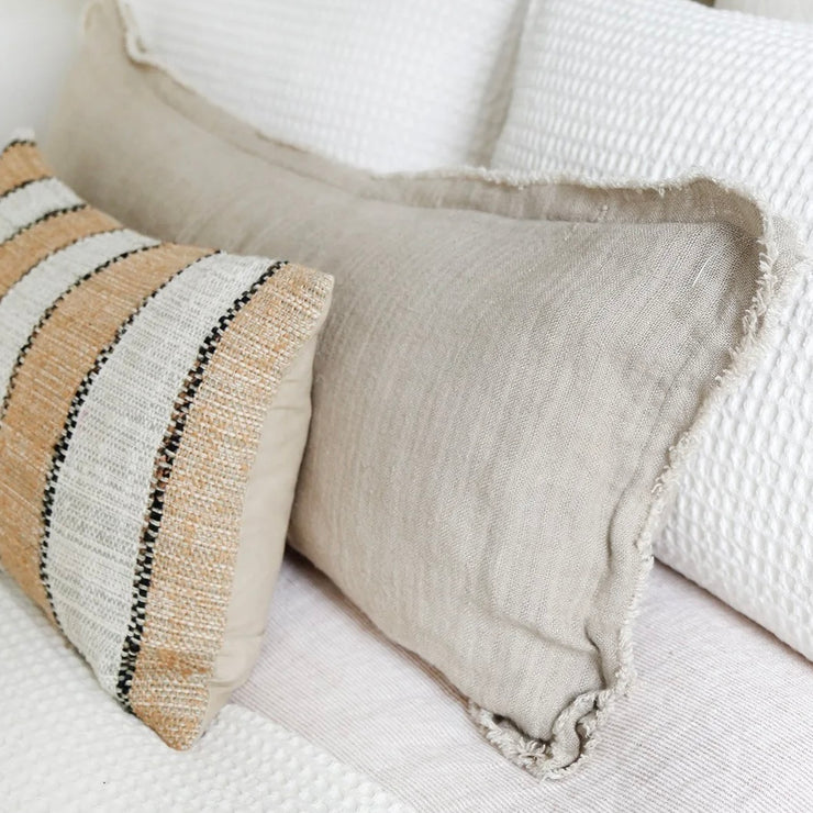 Pom Pom at Home Laurel Pale Olive Stonewashed Linen Pillow with Insert  ~ 14 x 40