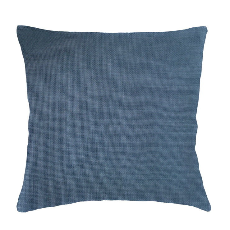 Anaya Home So Soft Linen Marine Blue Dutch Euro Pillow 26 x26 With Down Insert