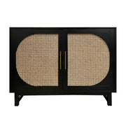 Crestview Collection Indi Natural Wood Two Door Cabinet