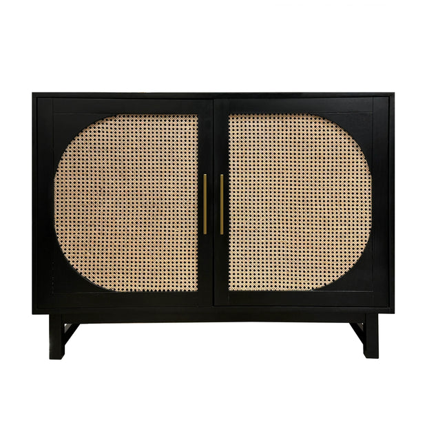 Crestview Collection Indi Natural Wood Two Door Cabinet