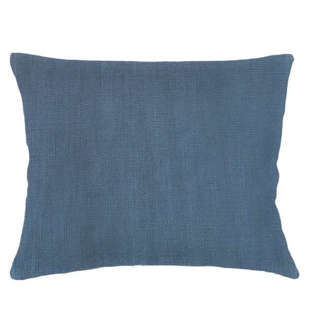 Anaya Home So Soft Linen Marine Blue Dutch Euro Pillow 28x36 With Down Insert