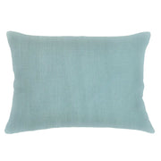 Anaya Home So Soft Linen Mist Blue Lumbar Pillow 14x20 With Down Insert