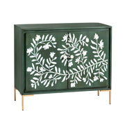 Crestview Collection Flourish Green 2- Door Cabinet