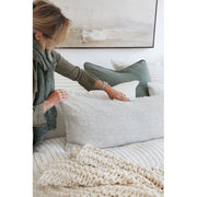 Pom Pom at Home Logan Linen Body Pillow with Insert ~ 18 x 60 ~ Available in 4 Colors