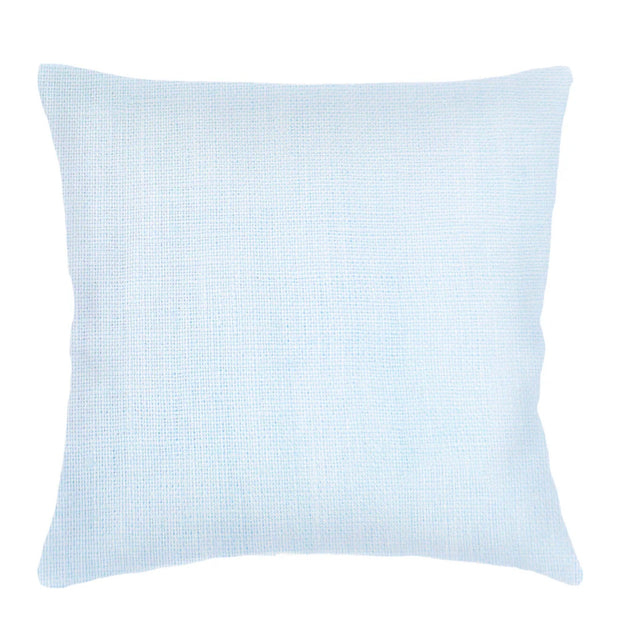 Anaya Home So Soft Linen Sky Blue Pillow 20x20 With Down Insert