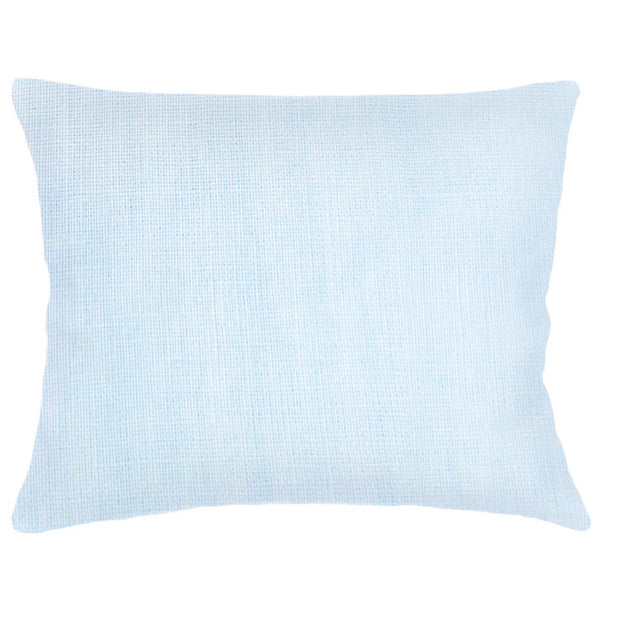 Anaya Home So Soft Linen Sky Blue Dutch Euro Pillow 28x36 With Down Insert