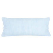 Anaya Home So Soft Linen Sky Blue Lumbar Pillow 14x40 With Down Insert