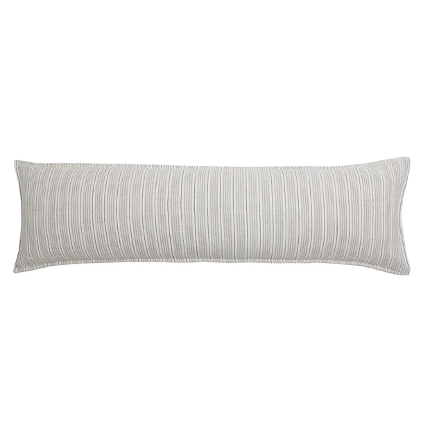 Pom Pom at Home Newport Striped Linen Body Pillow with Insert ~ 18 x 60