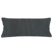 Anaya Home So Soft Linen Antique Grey Lumbar Pillow 14x40 With Down Insert