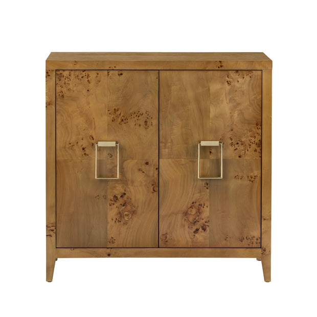 Crestview Collection Richmond Burl Wood 2- Door Cabinet