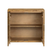 Crestview Collection Richmond Burl Wood 2- Door Cabinet
