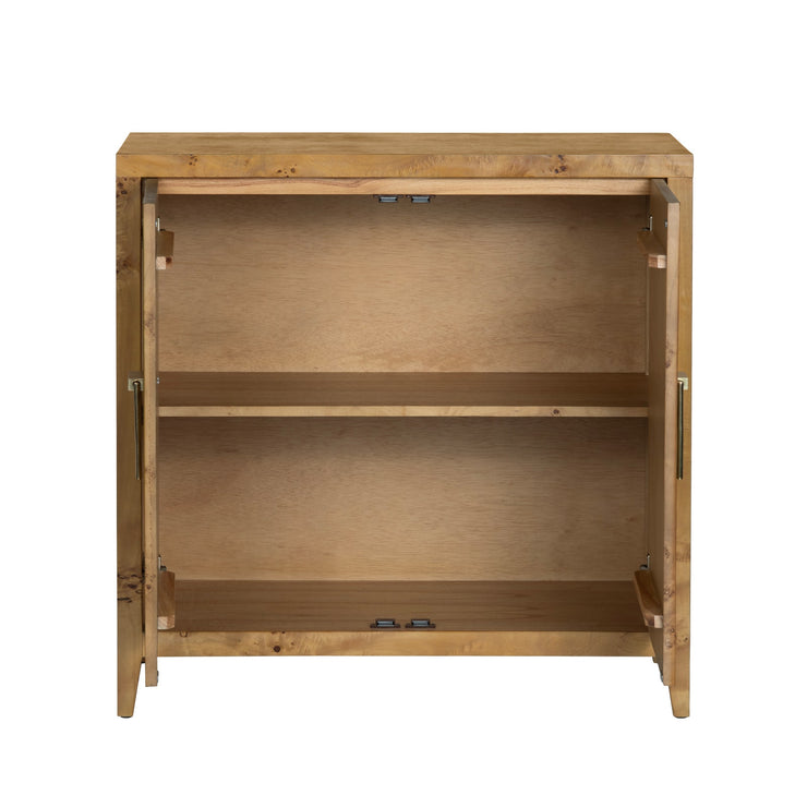 Crestview Collection Richmond Burl Wood 2- Door Cabinet