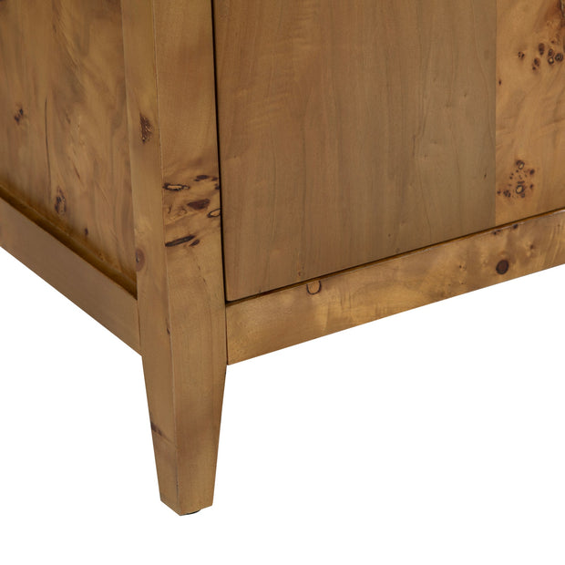Crestview Collection Richmond Burl Wood 2- Door Cabinet