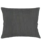 Anaya Home So Soft Linen Antique Grey Dutch Euro Pillow 28x36 With Down Insert