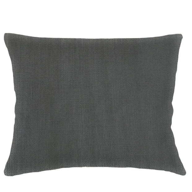 Anaya Home So Soft Linen Antique Grey Dutch Euro Pillow 28x36 With Down Insert