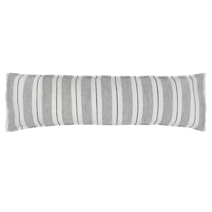 Pom Pom at Home Laguna Striped Linen Body Pillow with Insert ~ 18 x 60 ~ Available in 2 Colors