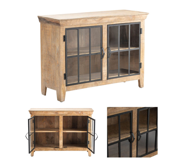 Crestview Collection Hillside Distressed Rustic Cabinet